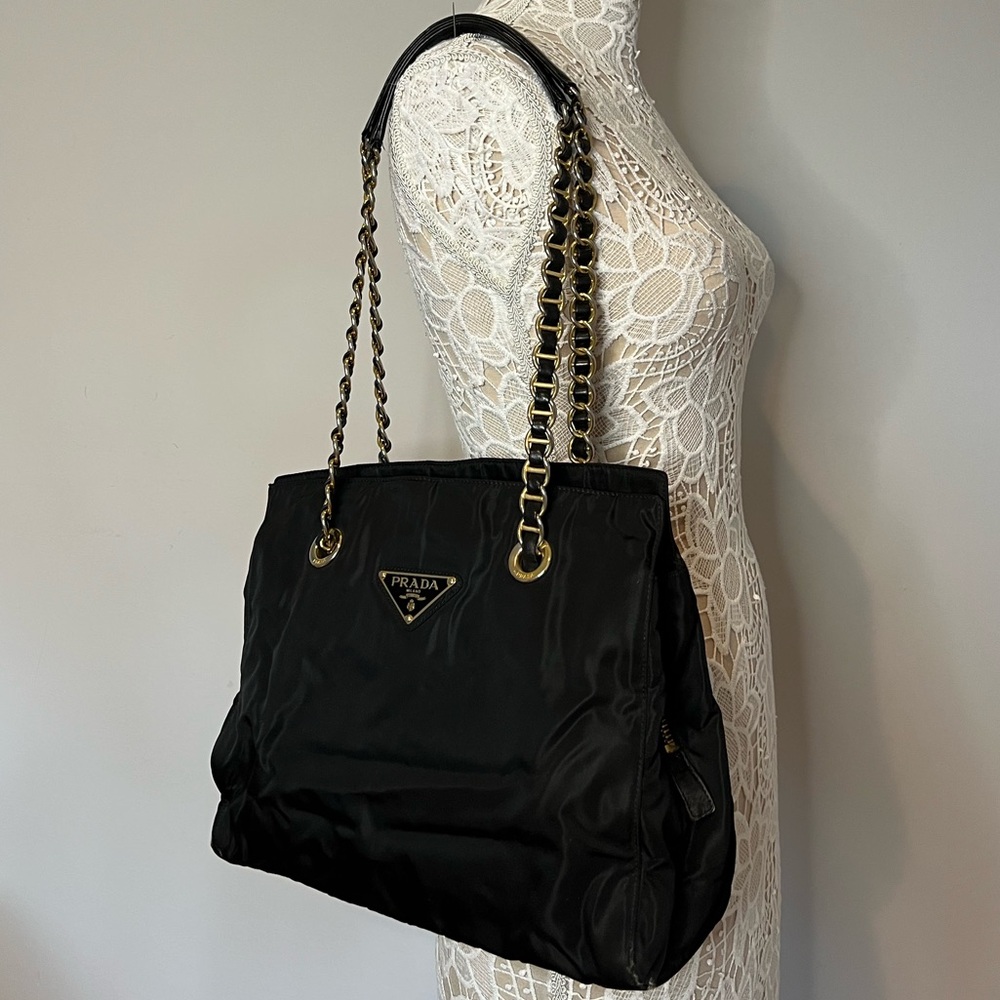 Vintage Prada Chain Shoulder Bag